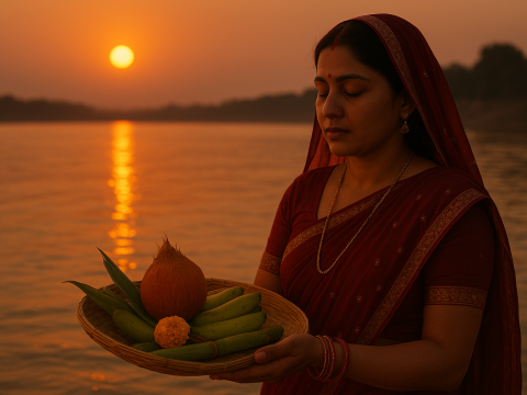Perform Sandhya Arghya In Chhath Puja To Receive The Blessings Of The Setting Sun