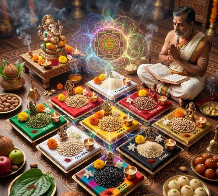 Reduce Obstacles And Boost Harmony With Navagraha Puja And Mantras