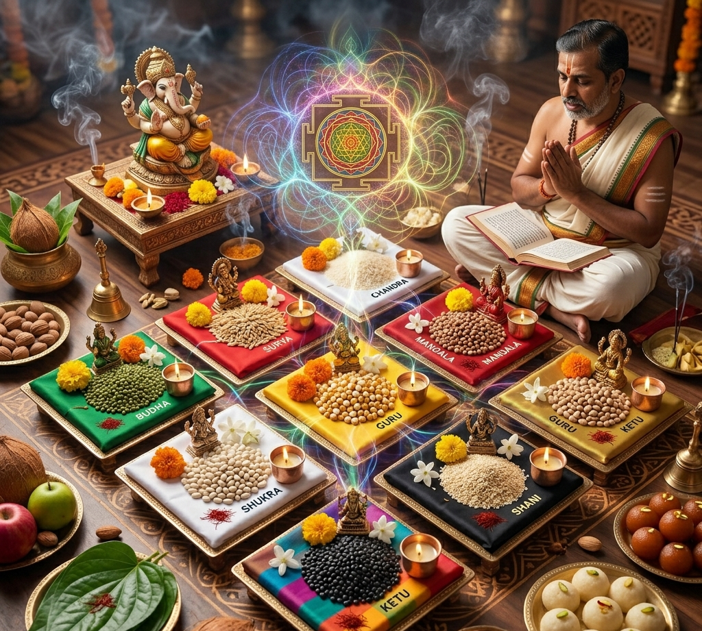 Reduce Obstacles And Boost Harmony With Navagraha Puja And Mantras