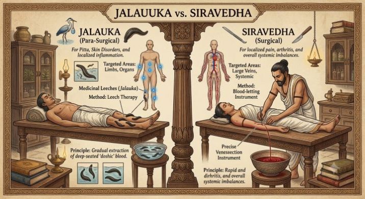 Jalauka vs Siravedha: Which Therapy Supports Safer Ayurvedic Healing