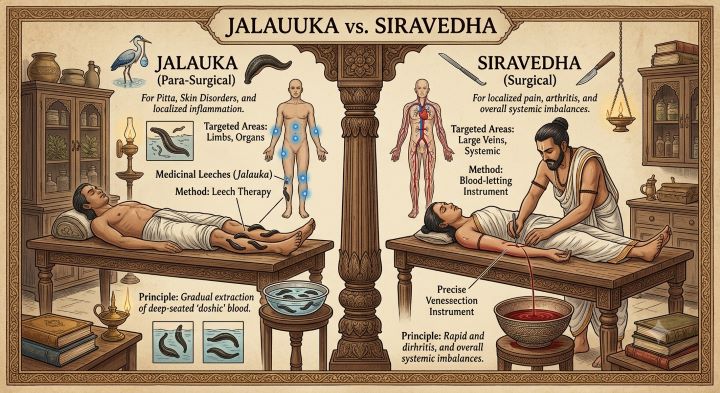 Jalauka vs Siravedha: Which Therapy Supports Safer Ayurvedic Healing