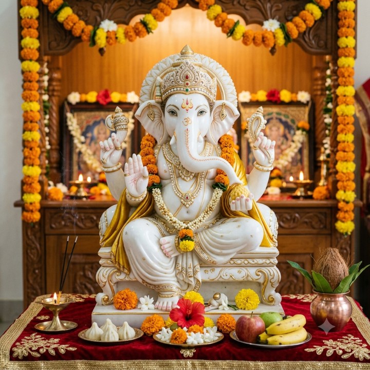 Importance of White Ganesha Idol
